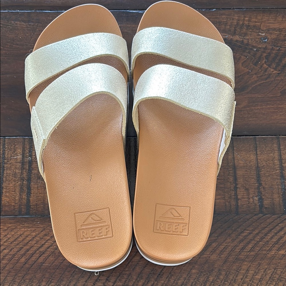 Reef Gold Slide Sandals